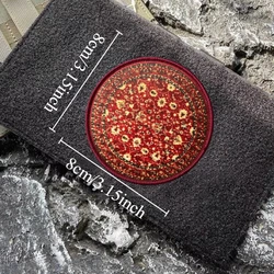 Parche táctico velcro con patrón alfombra persa para mochila