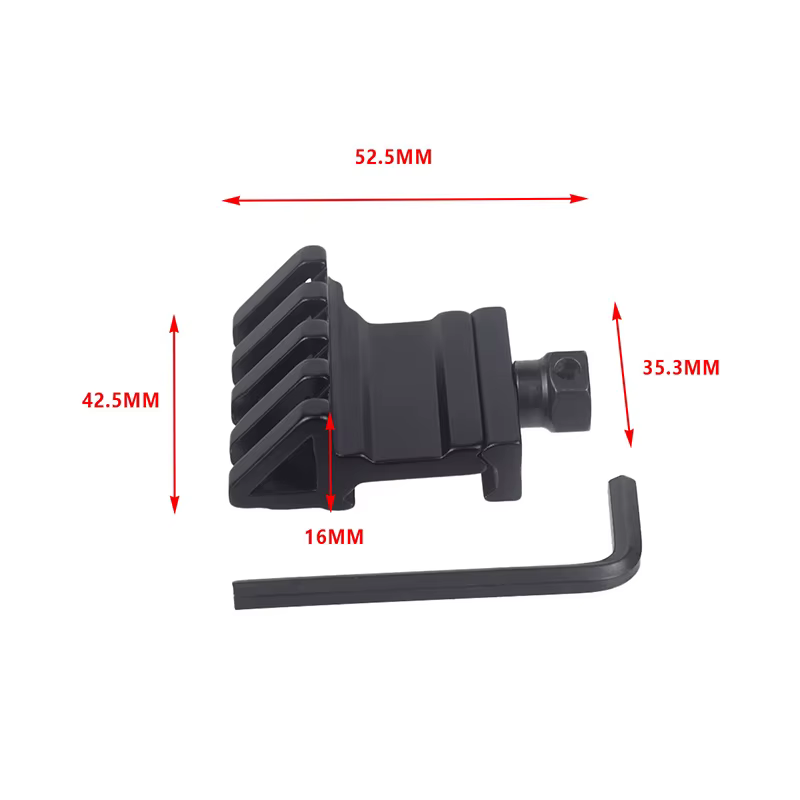Montaje lateral riel compensado 45/30 grados Picatinny AR15 ópticas