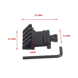 Montaje lateral riel compensado 45/30 grados Picatinny AR15 ópticas