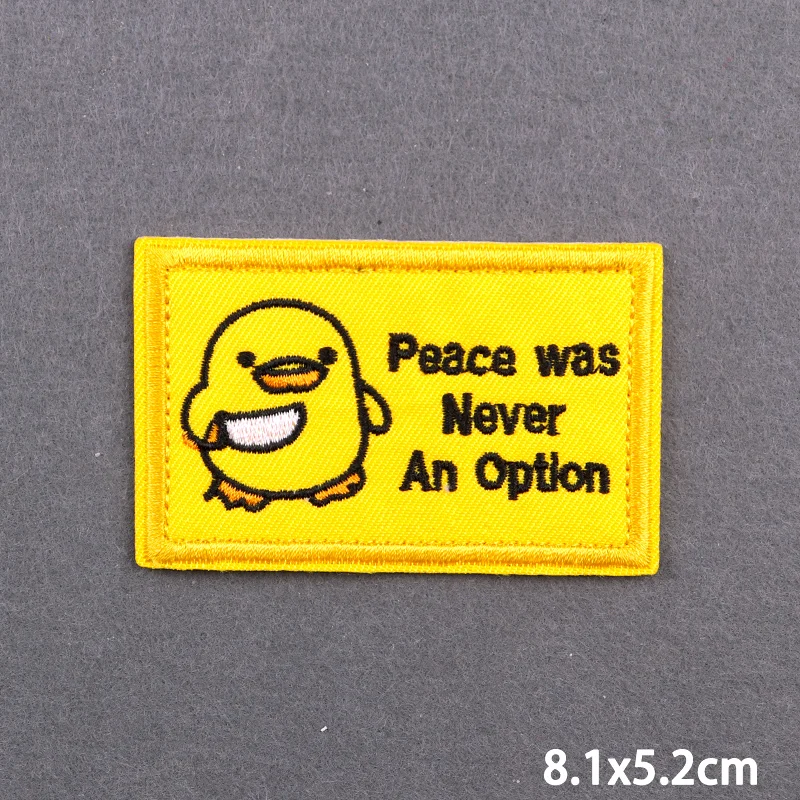 Parche termoadhesivo Punk duck – Para chaqueta táctica o mochila - imagen 4