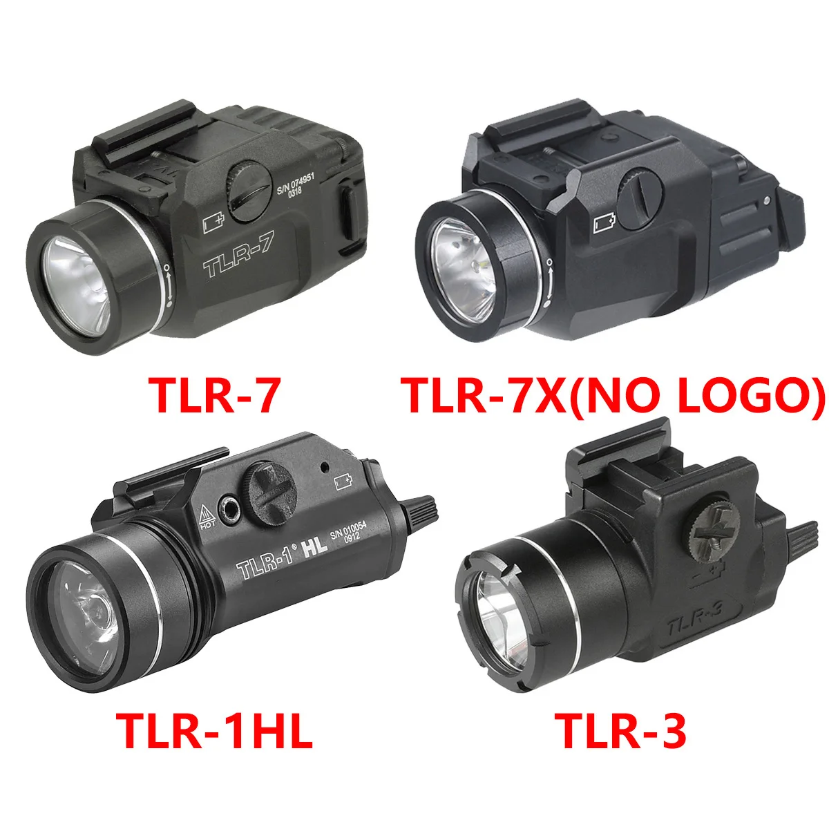 Linterna táctica para airsoft compatible con Glock 17 y X300 - imagen 3