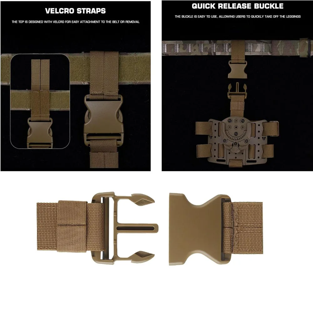 Adaptador plataforma giratoria pierna baja para funda de pistola - imagen 3
