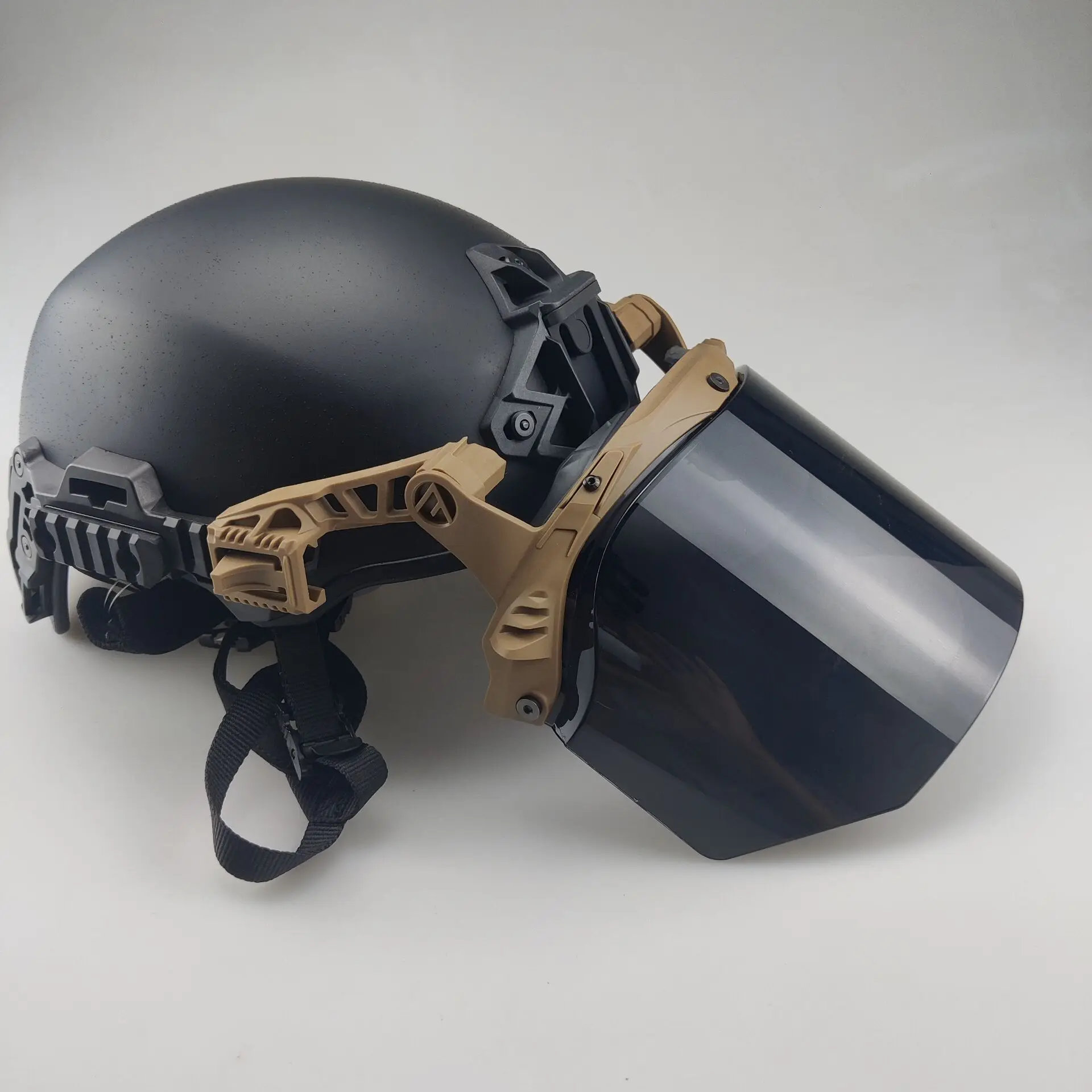 Máscara protectora táctica Paintball EX con gafas para casco y lente abatible antiniebla - imagen 2