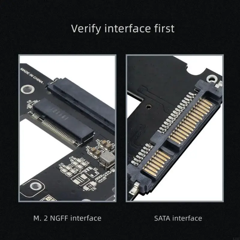 Placa Adaptadora M.2 B-Key SATA 6 Gbps Almacenamiento SSD