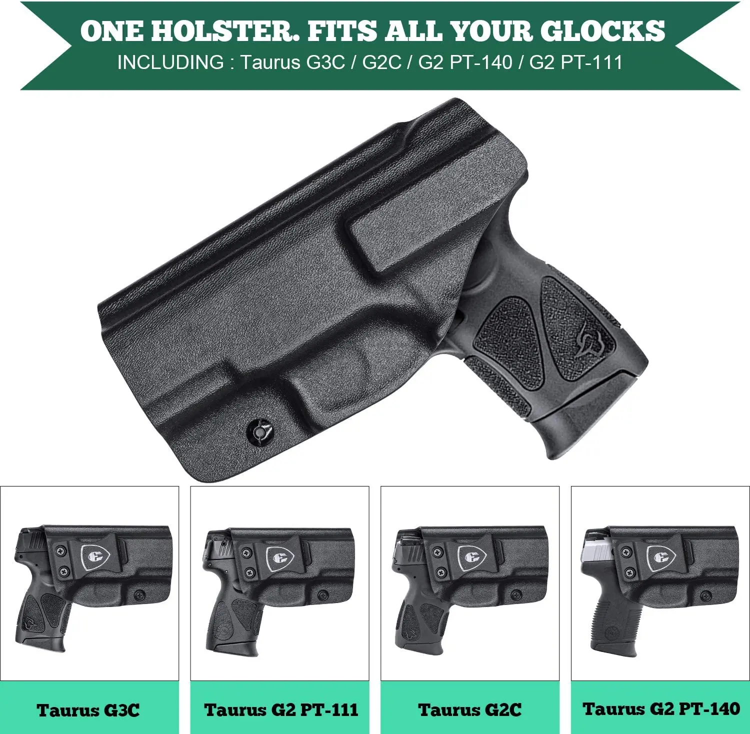 Funda táctica IWB Kydex para Taurus G2C G3C PT111 G2 PT140 - imagen 5