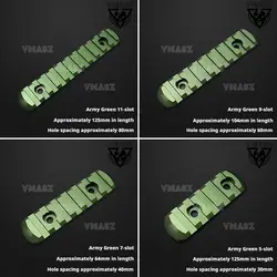 Rieles Picatinny de 20 mm para guardamanos M-LOK, KeyMod y MOE