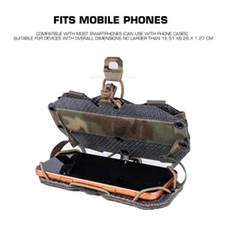 Portamóvil táctico MOLLE para airsoft y portaplacas