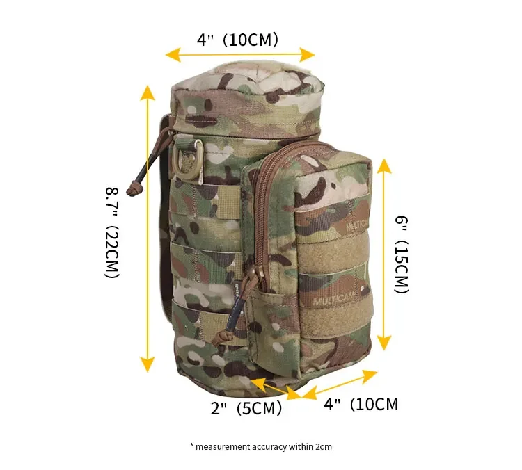 Detalle del tejido CORDURA 500D y costuras reforzadas
