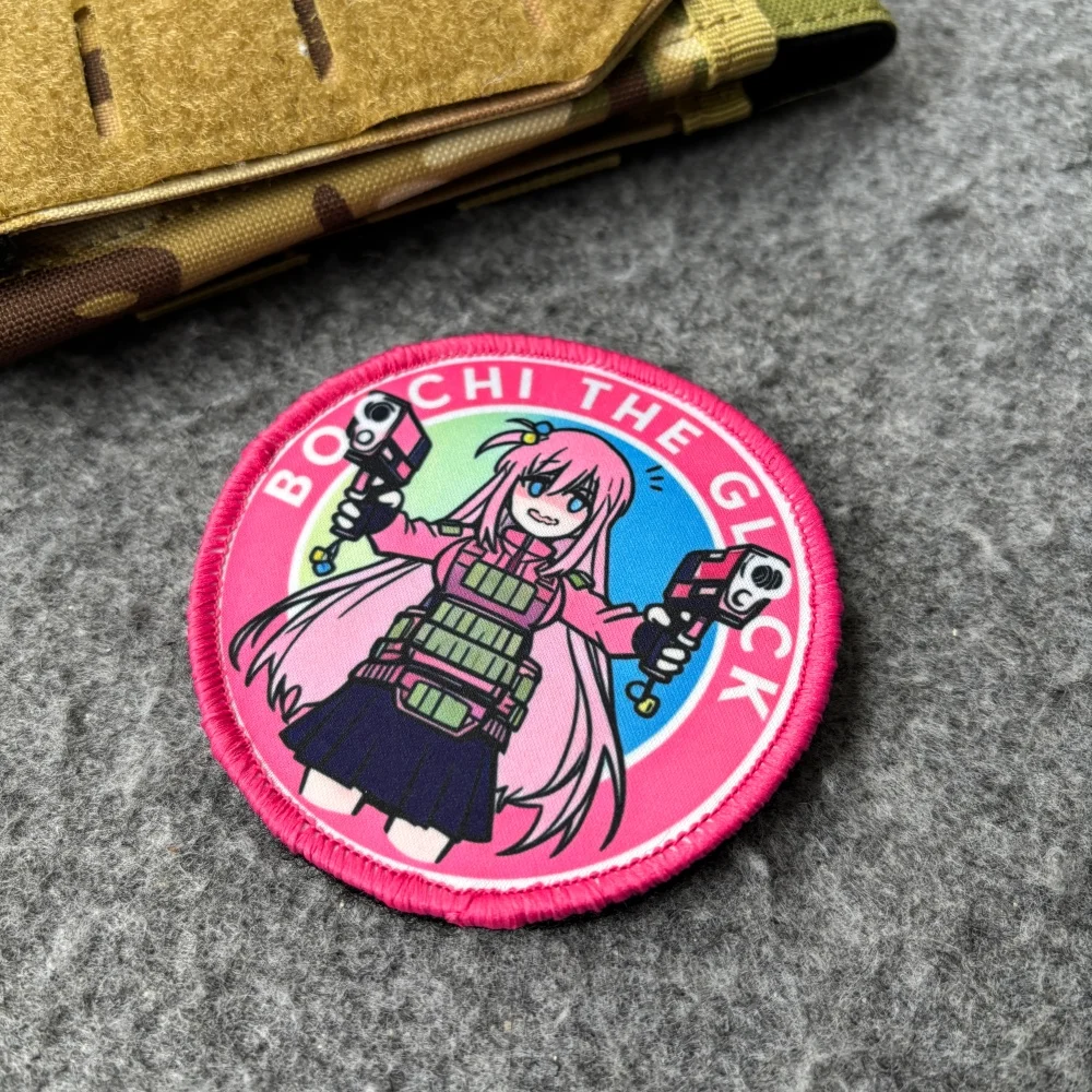 Parche táctico moral gancho y bucle chica soldado anime militar - imagen 4