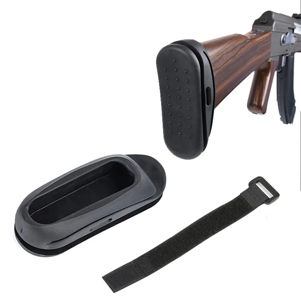 Amortiguador antichoque goma para culata de rifle plegable con correa - imagen 4
