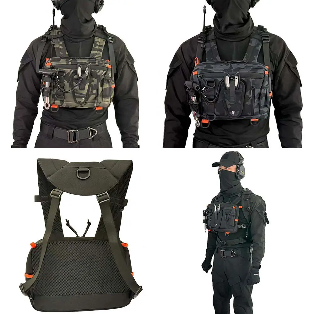 Bolsa táctica pecho EDC multifunción para chaleco o mochila - imagen 5