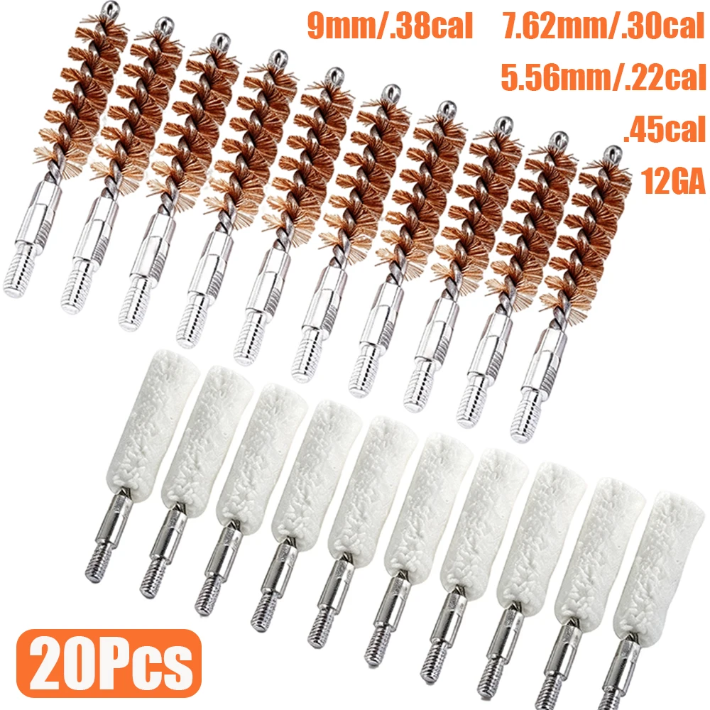 Kit limpieza armas multicalibre – Cepillos y mopa para pistolas y rifles - imagen 4