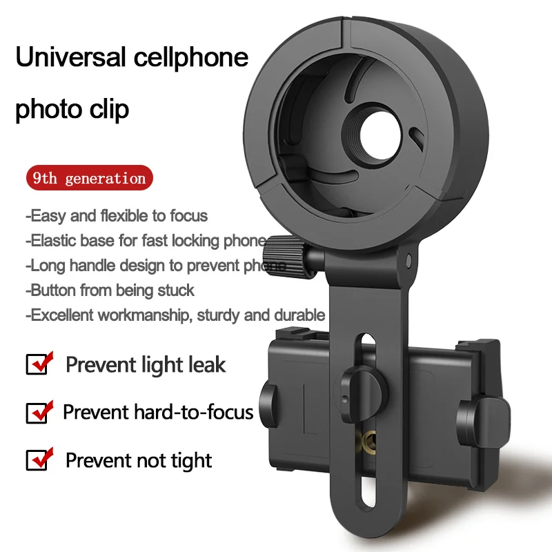 Adaptador móvil clip giratorio para monocular o binoculares - imagen 3