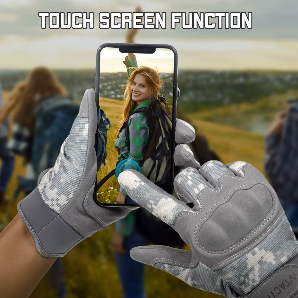 Guantes tácticos camuflaje táctil pantalla combate senderismo - imagen 5