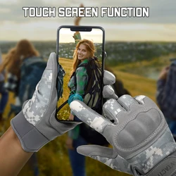 Guantes tácticos camuflaje táctil pantalla combate senderismo