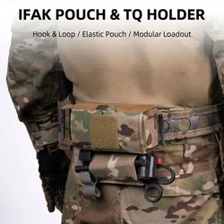 Soporte táctico TQS para torniquete con anclaje MOLLE y acceso rápido