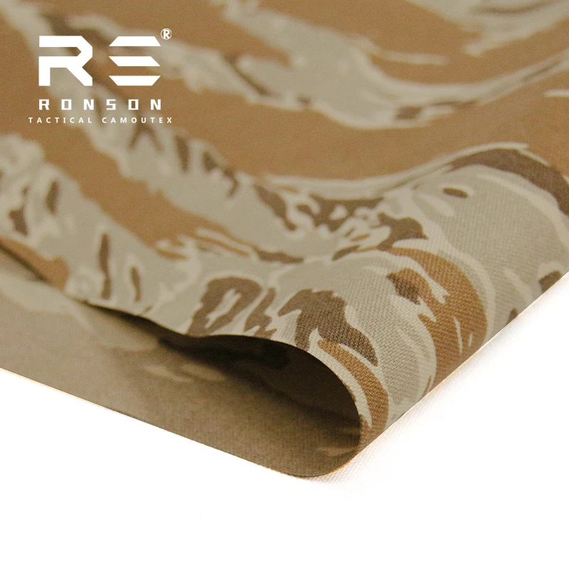 Tela táctica camuflaje desierto tigre Oxford nailon para chaleco - imagen 3