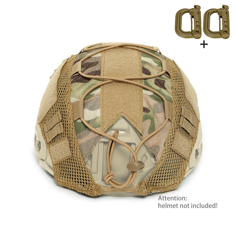 Funda casco FAST camuflaje con malla elástica y nailon - imagen 2