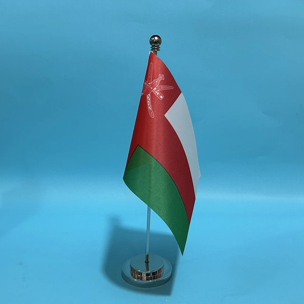 SKY Bandera nacional Oman poliéster decorativa para escritorio oficina - imagen 4