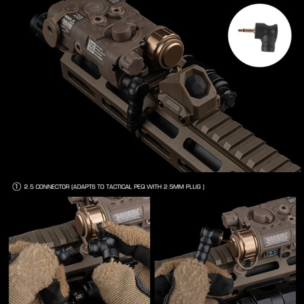 Surefire interruptor remoto compatible con Crane/PEQ-15 y Steiner