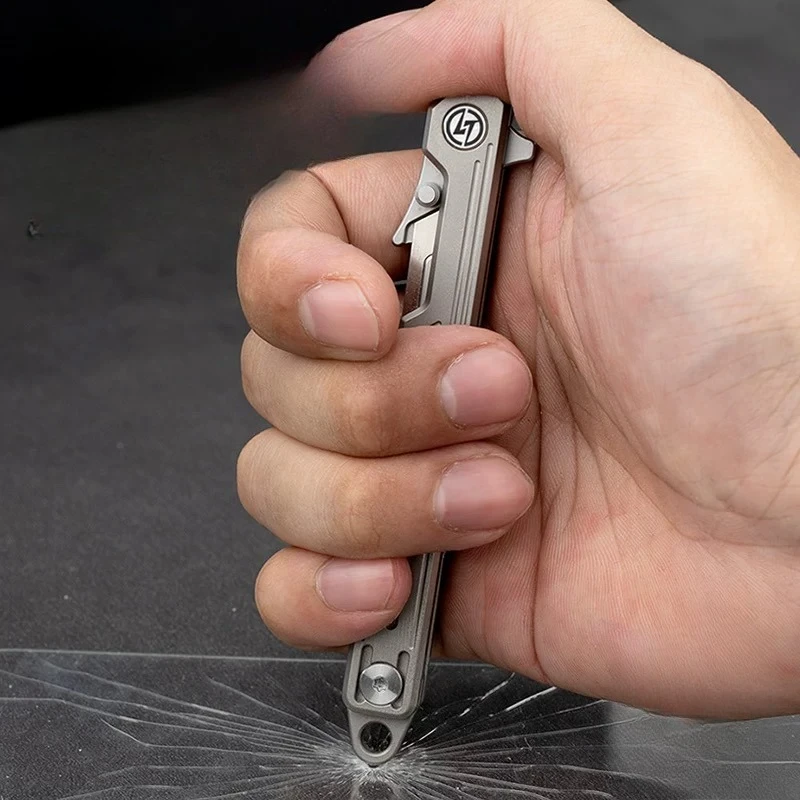 Cuchillo táctico de aleación de titanio para seguridad en exteriores - imagen 4