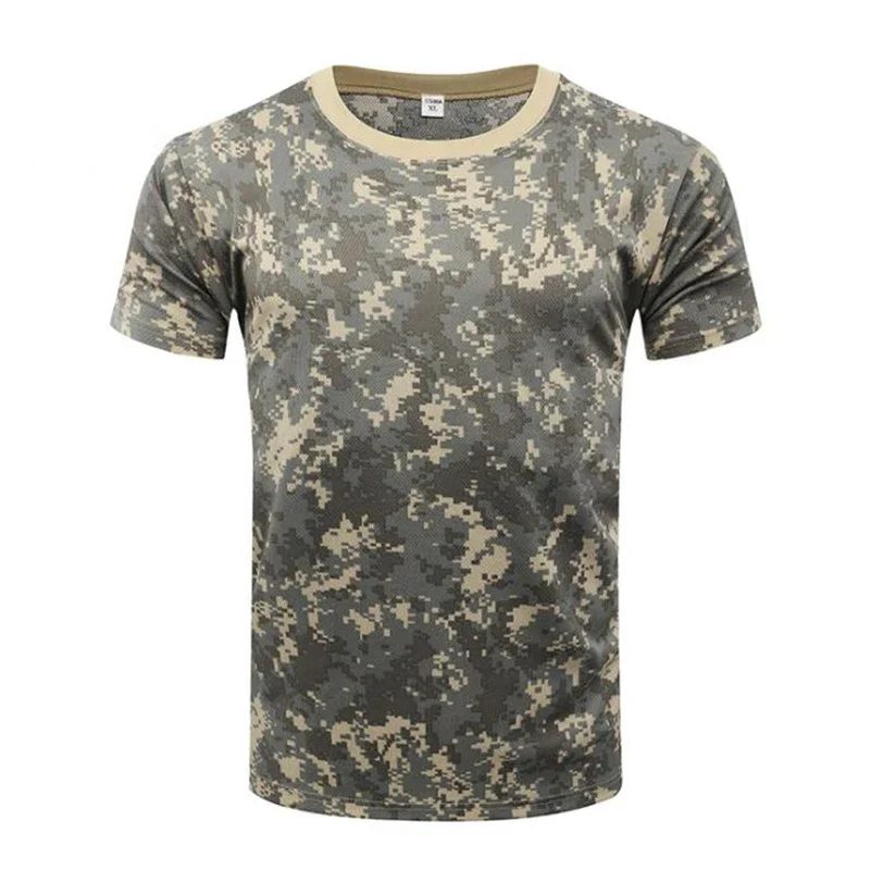 Camiseta camuflaje Multicam secado rápido para hombre – manga corta - imagen 4