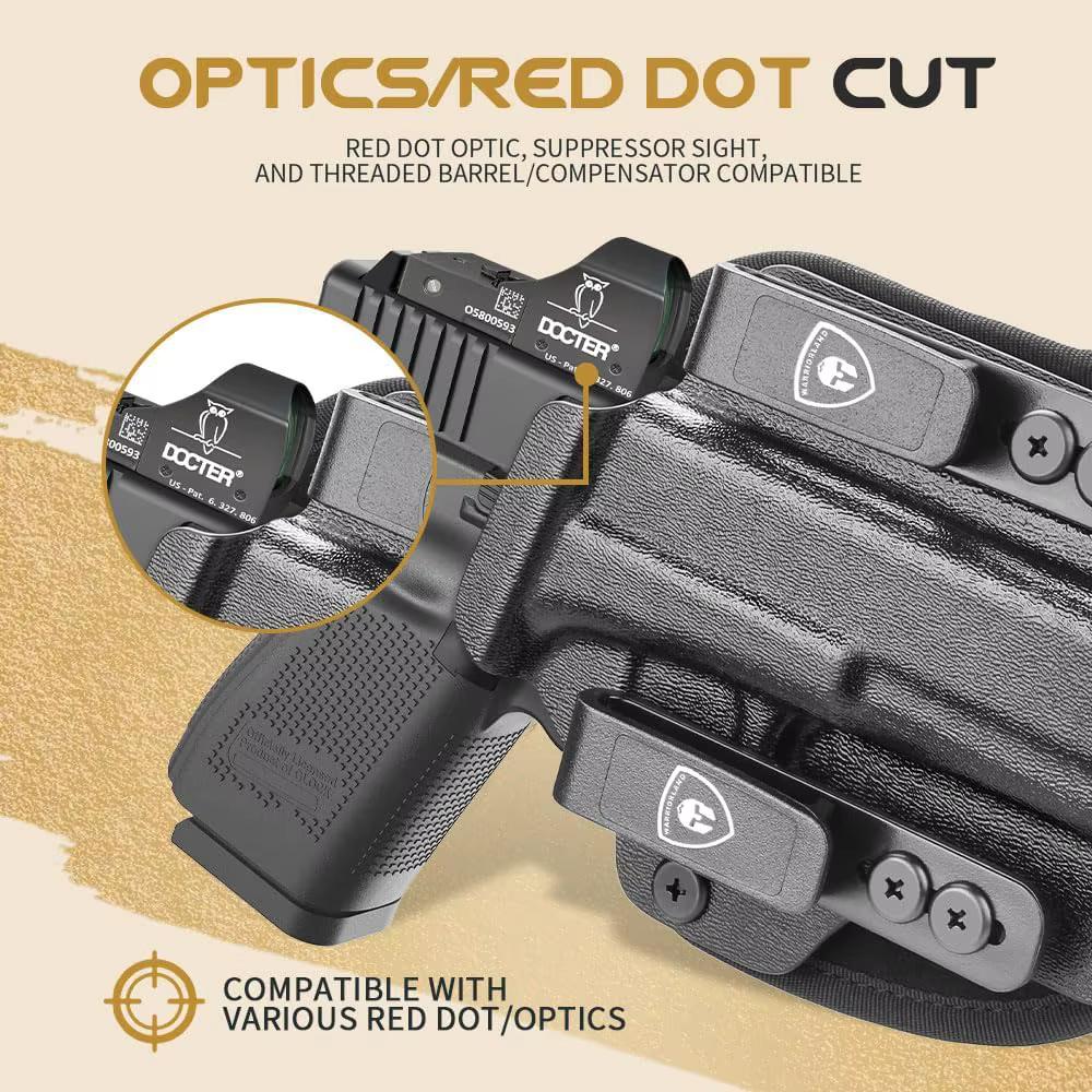 Funda Kydex híbrida Glock 19 para porte oculto mano derecha - imagen 2