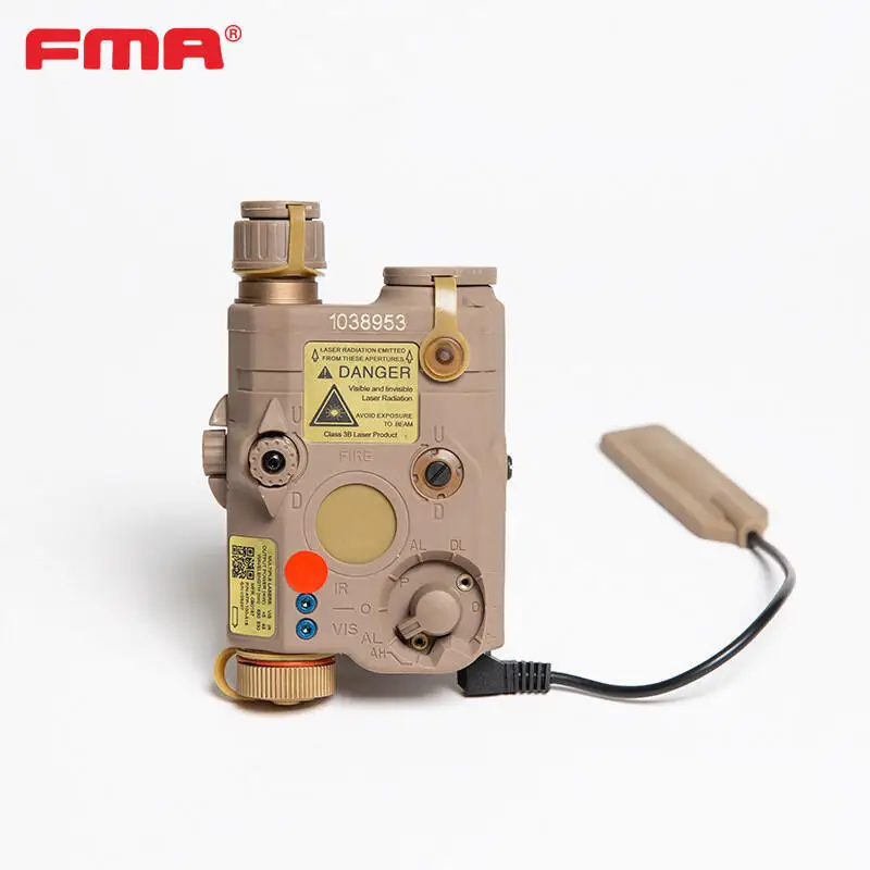 FMA PEQ-15 LA5 con láser rojo y luz LED blanca táctica - imagen 4