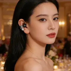 Clip para auriculares con dijes y diseño de cuentas elegante estilo