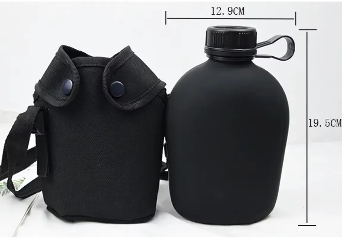 TMC Cantimplora botellín agua para outdoor con bolsa y camping - imagen 2