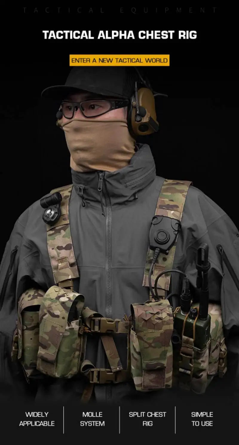 Vista del POSEIDON DEFENSE Alpha Chest Rig