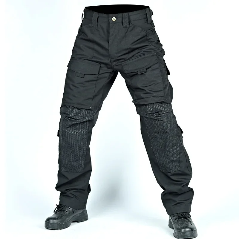 Pantalones cargo tácticos hombre MOLLE multibolsillos resistentes - imagen 4