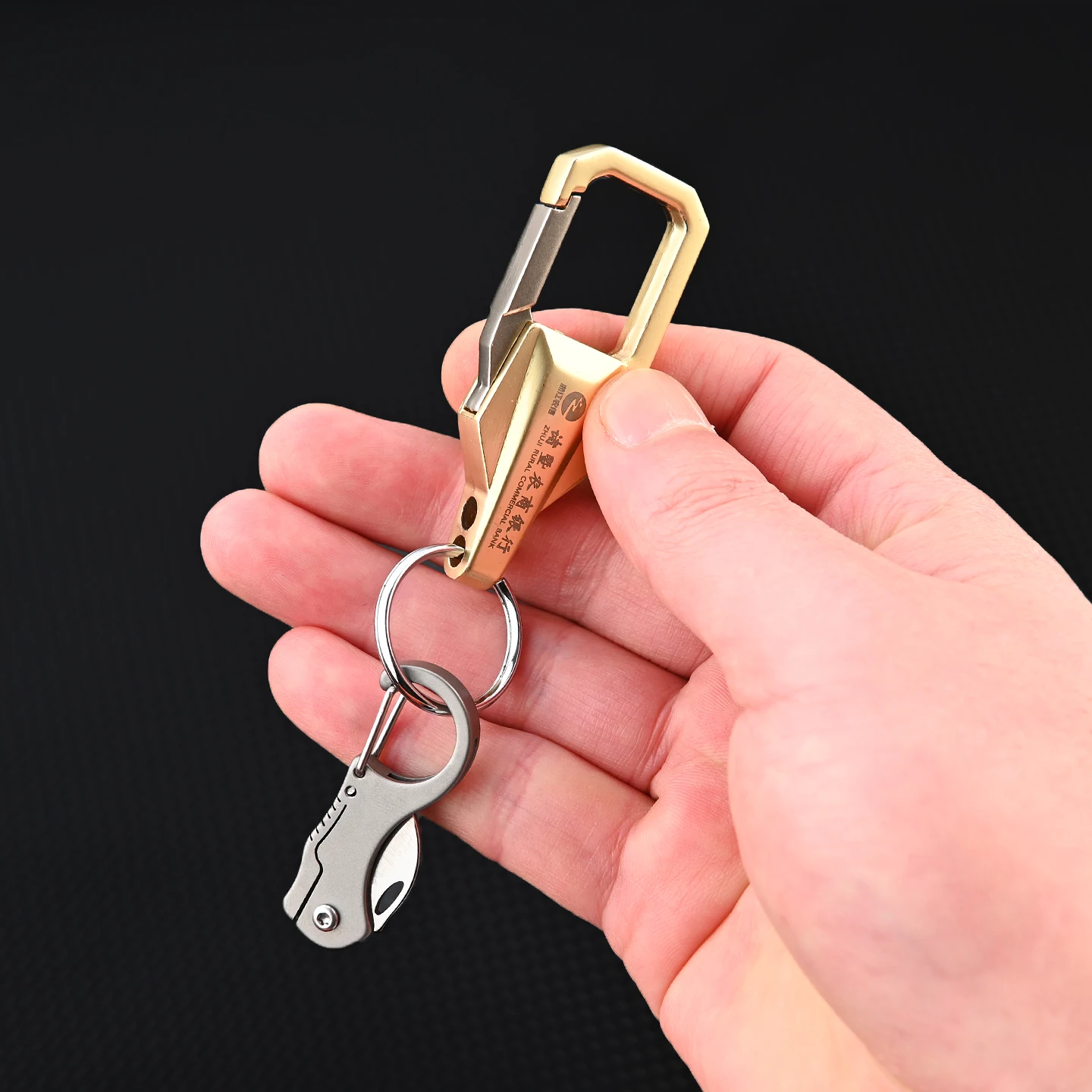 Navaja táctica EDC mini de bolsillo acero inoxidable, llavero - imagen 5