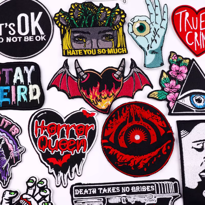 Parche Punk llama y murciélago