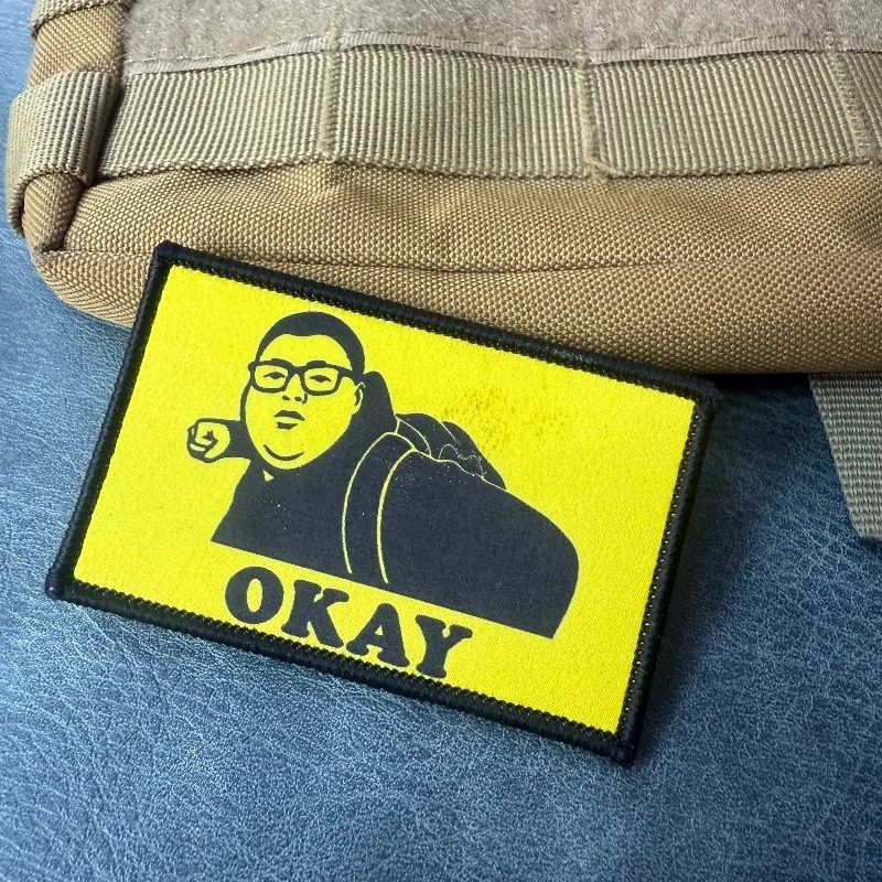 Parche táctico OKAY con gancho y bucle, moral hombre gafas divertido - imagen 3