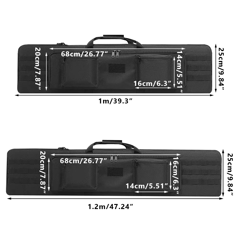 Funda transporte rifle y pistola larga hombro táctica Airsoft caza - imagen 4