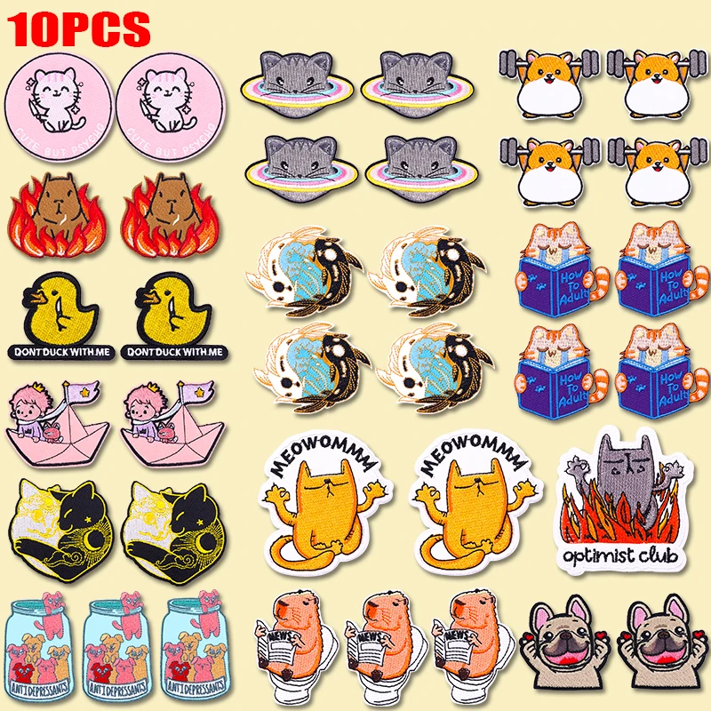 Parche bordado de animal para personalizar ropa