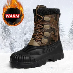 Botas de caza impermeables camuflaje ripstop térmicas hombre