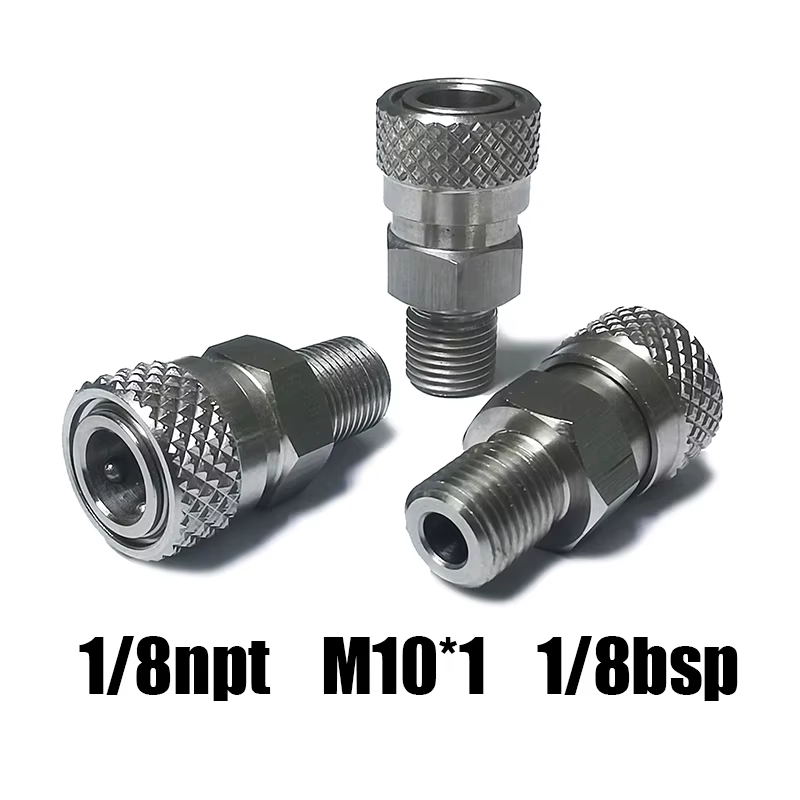 Adaptador desconexión rápida HPA macho hembra boquilla relleno presión - imagen 4