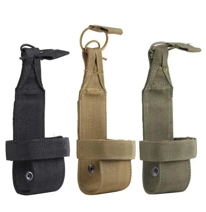 Portabotellas MOLLE para cinturón – funda de nailon para camping