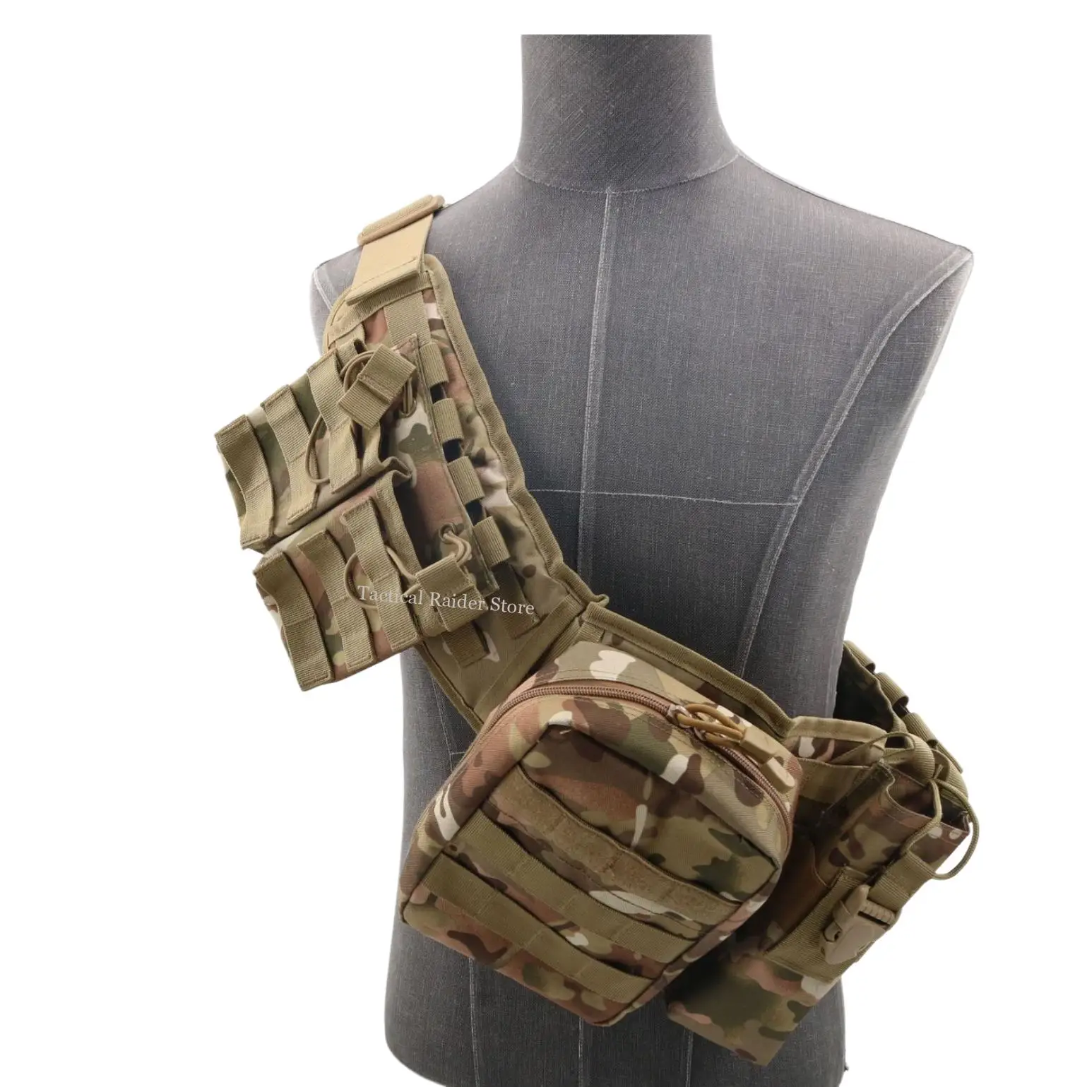 Cinturón táctico MOLLE camuflaje multifuncional exterior entrenamiento - imagen 5