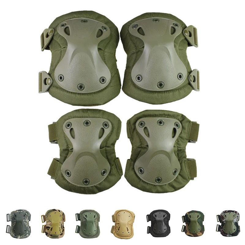 JSJM Rodilleras y coderas tácticas Airsoft – Protección militar - imagen 5