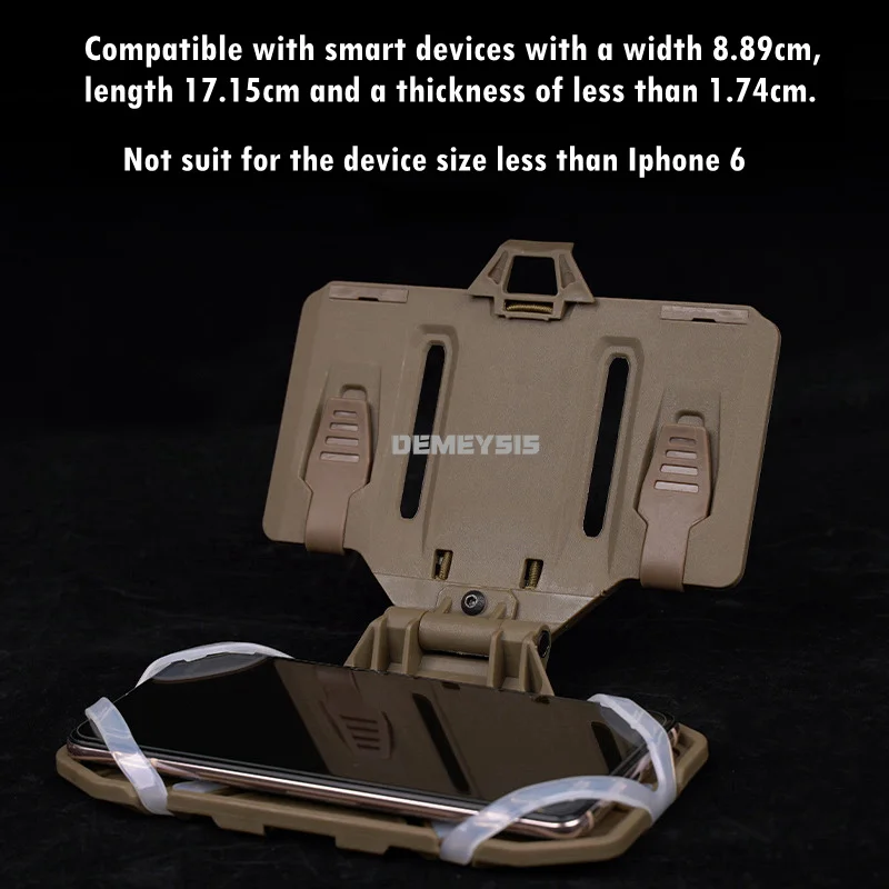 Panel táctico MOLLE plegable para teléfono y bolsa de pecho - imagen 3