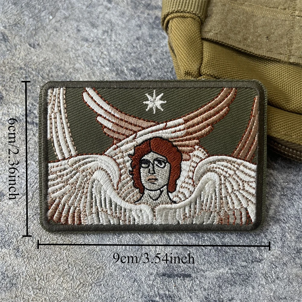 Parche bordado Angel Seraphim con diseño detallado