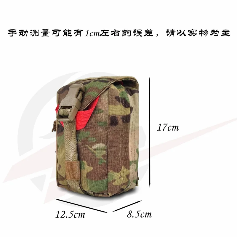 Bolsa táctica médica vertical con cubierta