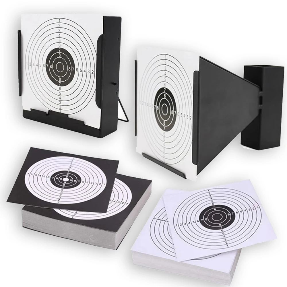 Colector BB acero Airsoft – Papel objetivo entrenamiento CQB 14x14cm