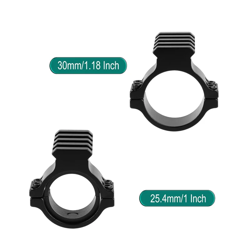 Abrazadera Picatinny táctica para linterna y visor de caza - imagen 3