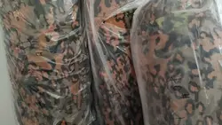 Tela camuflaje doble cara hoja roble alemán algodón para manualidades