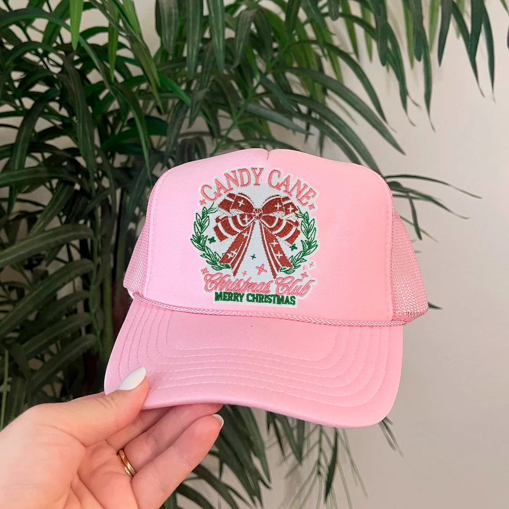 Parche bordado termoadhesivo bastón de caramelo para ropa y sombreros - imagen 4