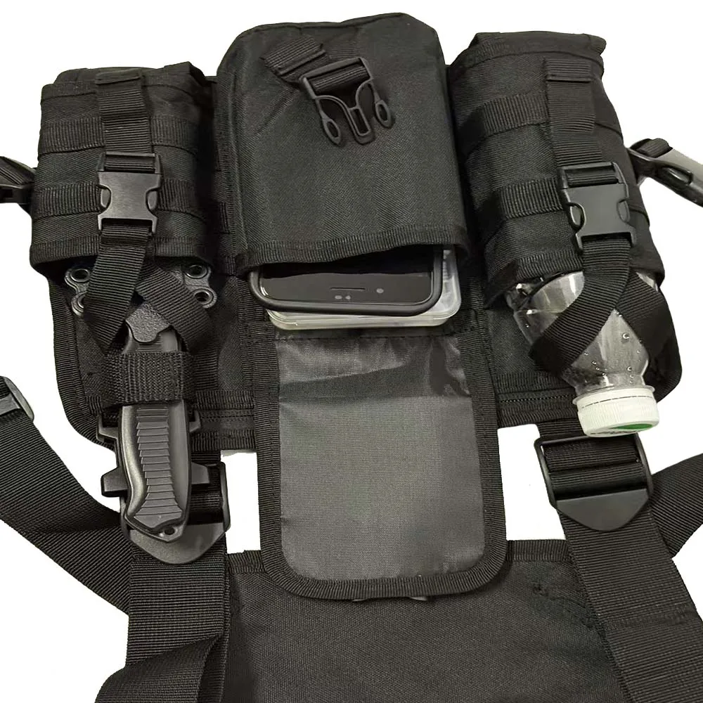 Pechera táctica MOLLE ligera para running y fotografía - imagen 2